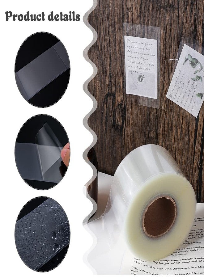 Prudiut 500 PCS Label Protectors, Clear Label Protectors Waterproof Clear Labels for Protecting Barcodes, Books, Numbers, Clothes Food Labels in Laboratory, Library, Office, Supermarket (3.35×1.97inch) - Image 5